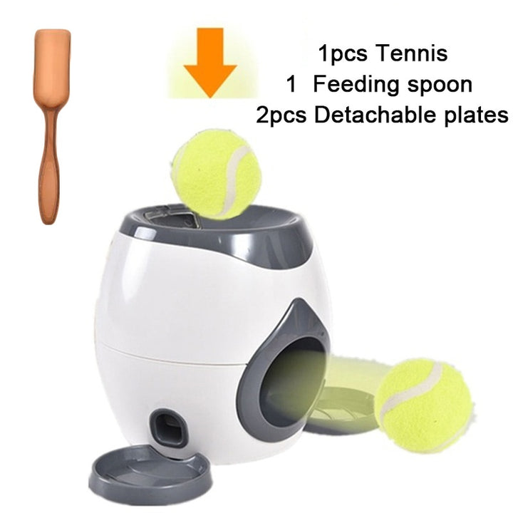 Pet Dog Tennis - Lançador Automático da bola e Tigela de Alimentação